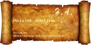 Heisler Adelina névjegykártya